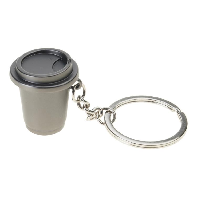 Fashionable Metal Espresso Accessory Keychain Fashion Key Pendant Coffee Theme Pendant Unisex Present for Coffee Fan