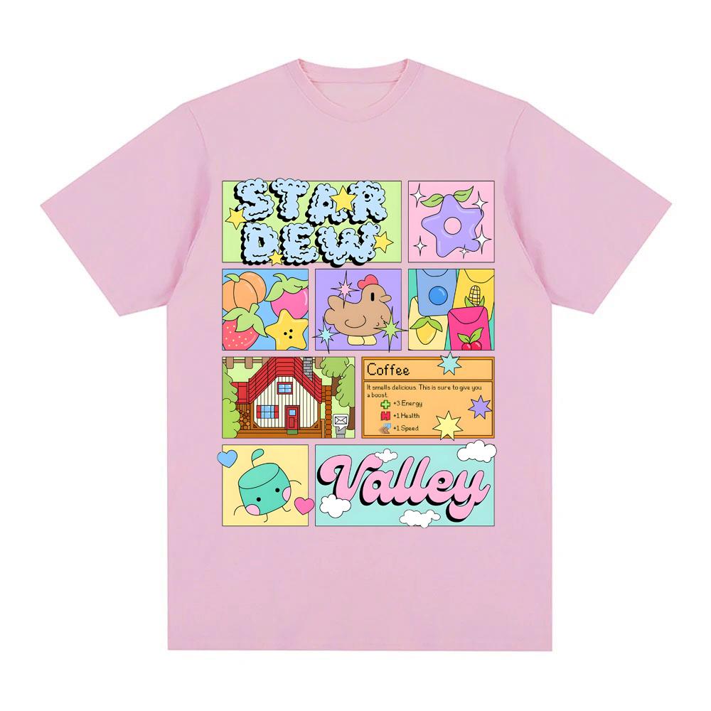 Stardew Valley TEE 2025 New Style GAME Print High Quality Tee-shirt Comic 100% Cotton Comfortable Round Neck Short Sleeve Tops