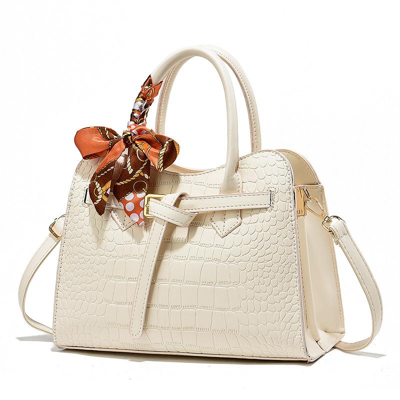 Handbag Crocodile Pattern PU Material Large Bag Single Shoulder Oblique Span Bag