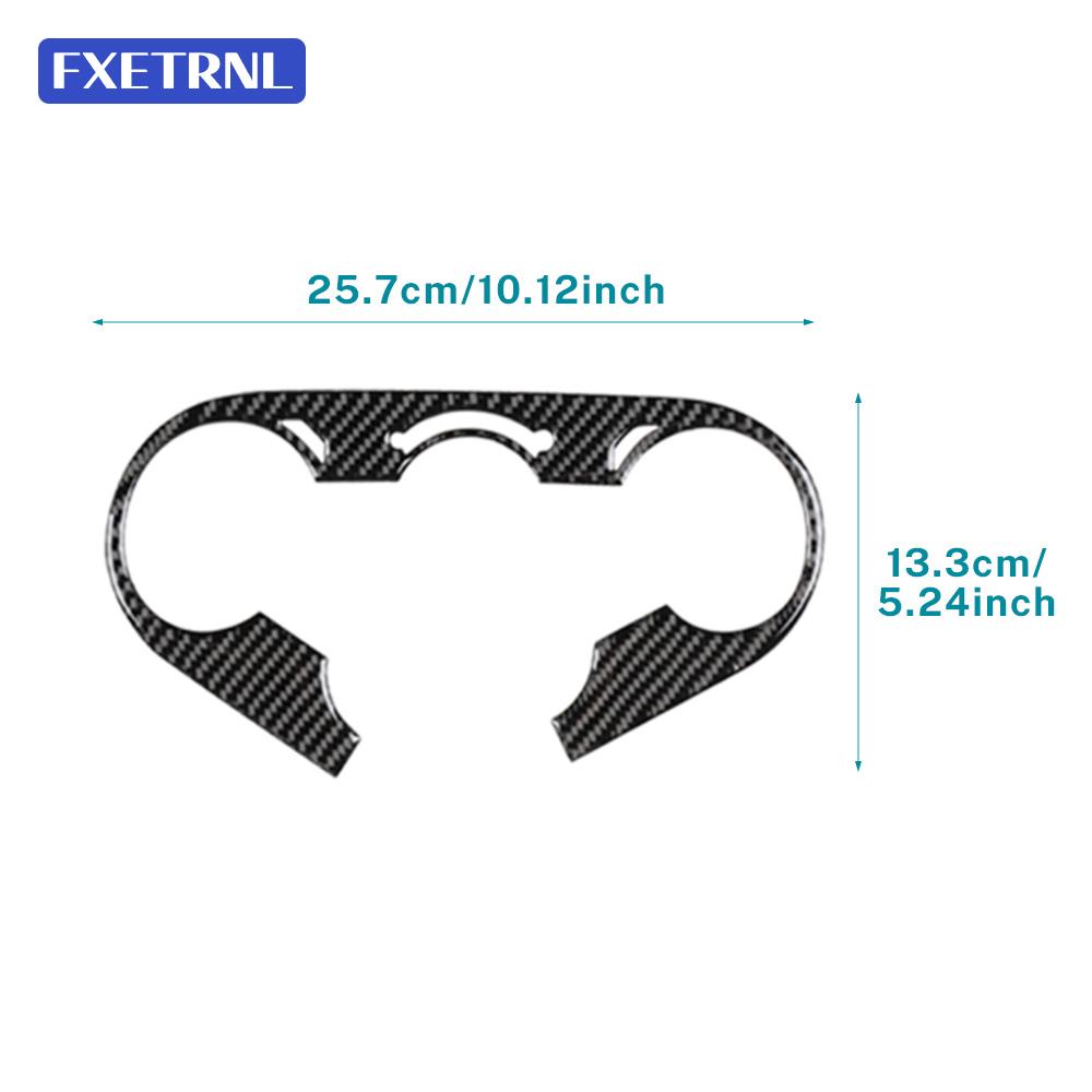 Real Soft Carbon Fiber Sticker For Fiat 500L 2012 2013 2014 2015 2016 2017 LHD RHD Car Central Control AC Inner Outer Frame Trim