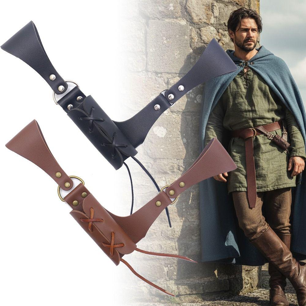 PU Leather Medieval Sword Holder Cosplay Sword Strap Durable Sword Holder Belts