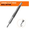 Paket med 2 Dubbelhuvud Fjäder Nagelinsättare Hammarlös Punsch Nagelverktyg Gångjärnstiftverktyg För Precisionskontroll Och Enkel Användning