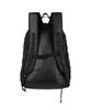 Treemingbird Leather Label Big Coated Backpack [ Black ]