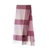 Yiwu Scarf Knitted Scarf Pink Atmosphere Plaid Scarf Men's and Women's Warm Scarf Shawl