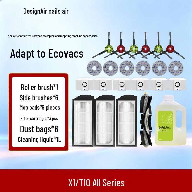 Ecovacs Deebot X1/T10 Series Robot Vacuum All-in-One Accessory Kit