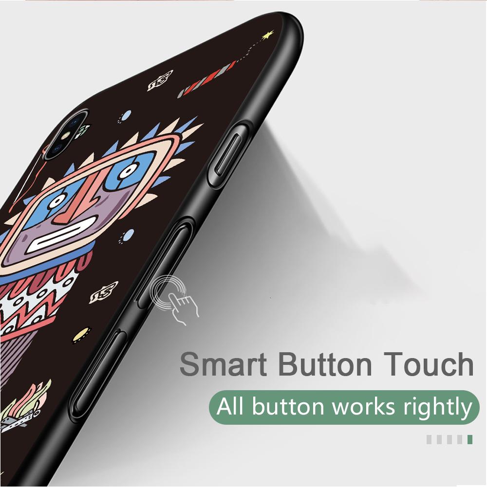 Cartoon Boho Wild Man Indian Chief Tribe Soft Silicone TPU Case Cover