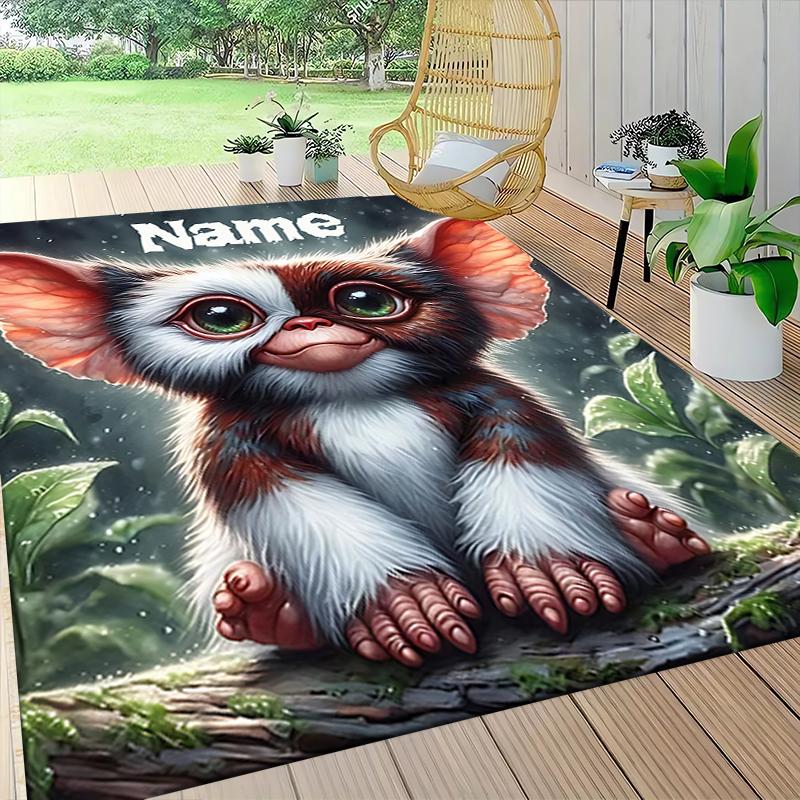 Custom Name Gizmo Gremlins Carpet Rug Customizable Soft Washable Anti-Slip Home Living Room Sofa Mats Personalized Rug. 0909112