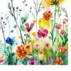 Glass Sticker Atmosphere Window Decal Flower Plant Convenient Decorative Film Static Cling for