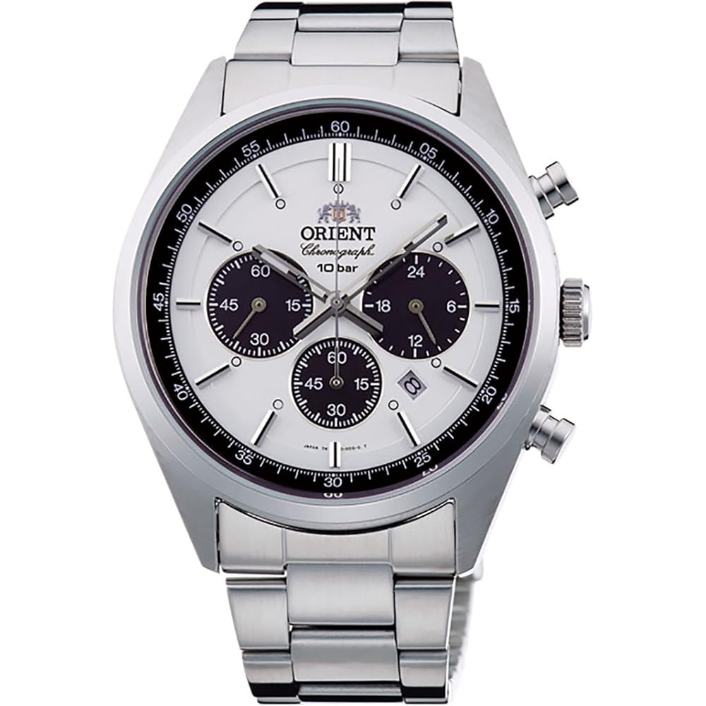 Orient NEO70 s Solar Panda Men s Watch Milky White Japan Made Domestic Manufacturer Warranty WV0041TX