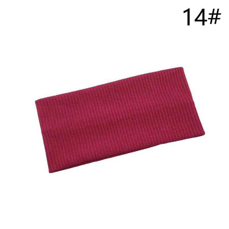 9003 SASAacc European and American Solid Color Knitted Hairband Elastic Sports Headband Hair Accessories Korean Style