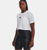 Under Armour Branded Logo Crop T-shirt White