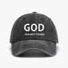 GOD  NOT FOUND FUNNY Humour Baseball Cap Vintage Soft Top Denim Hat Summer Fashion Unisex Women Sun Snapback Hats