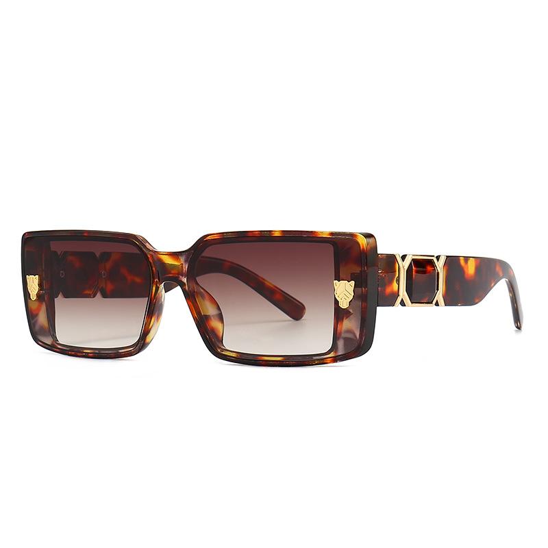 

New Fashion Brand Luxury Designer Sunglasses Women Men Leopard Vintage Trendy Elegant Shades Glasses Travel Cute Top Sunglasses