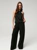 2023 Euro-American Fashion Solid Color Halter Neck Twist Knot Women's Sling Vest