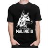 Custom Male Belgian Malinois Dog T Shirts Short Sleeves Cotton Tshirt Casual Mechelaar Shepherd Dog Tee Slim Fit Clothes