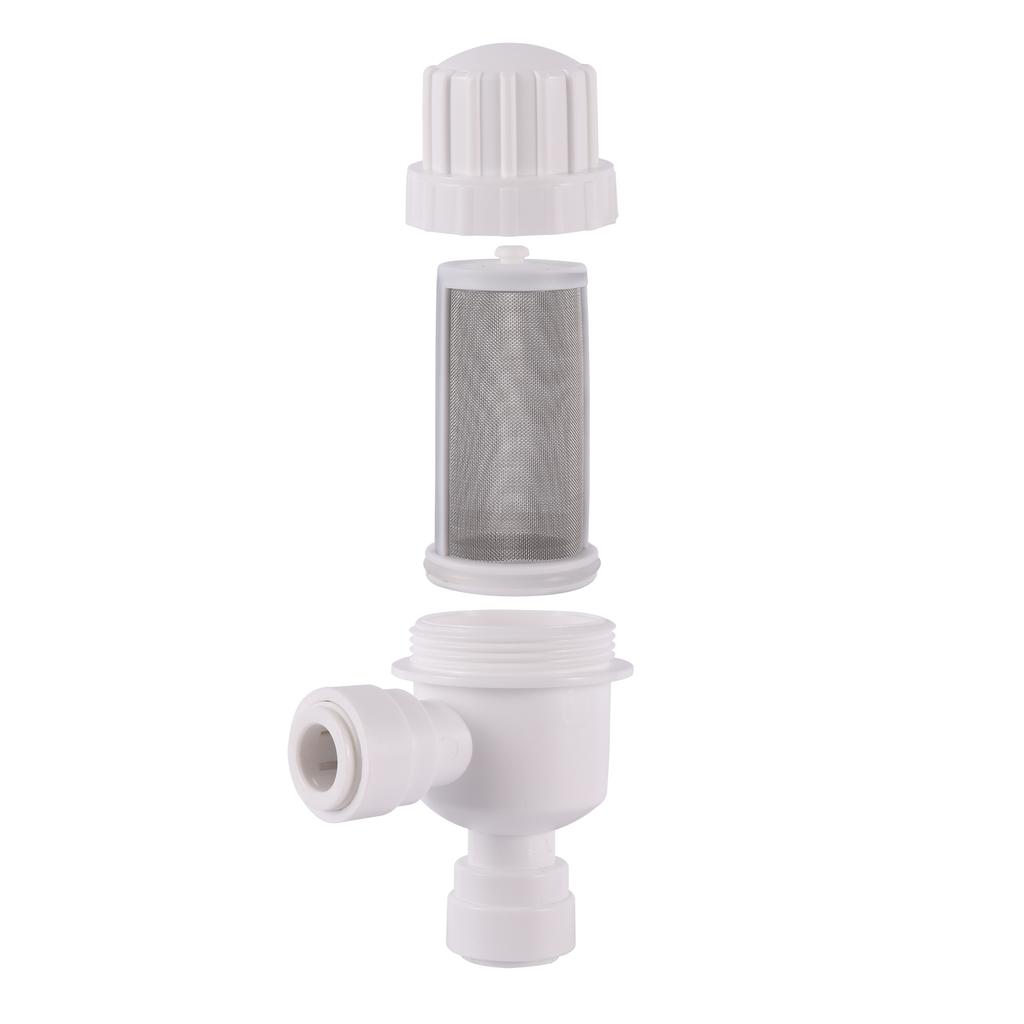 1/4"3/8" Schnellkupplung Mikrofilter Gartenbewässerungssystem Filtration 40 Mikron Filter für Außendurchmesser 6,35/9,52mm Rohr Reiniger Sieb