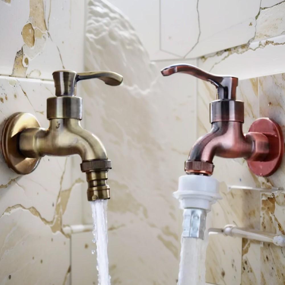 Vintage Garden Outdoor Faucet Anituqe Bronze Washing Machine Crane Tap