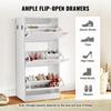 Shoe Cabinet with 3 Flip Drawers Shoe Storage Cabinet for Entryway