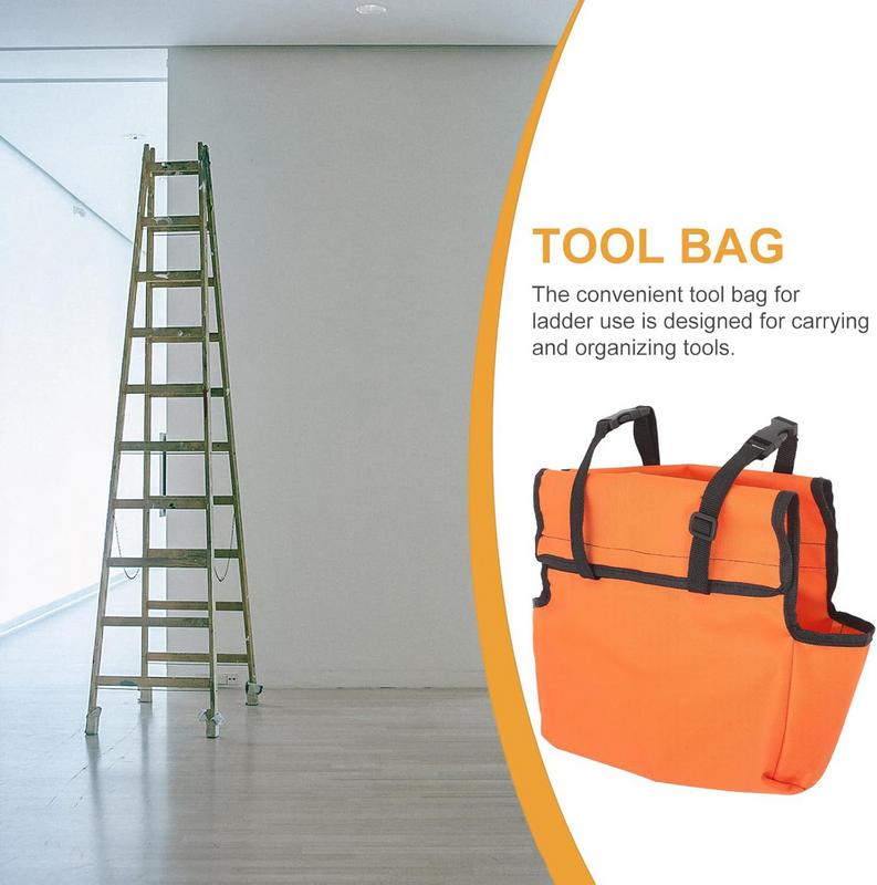 1PCS Telescoping Ladder Tool Bag Portable Utility Tools Bags Herringbone Ladder Tool Storage Bag Waterproof Tool Organizer