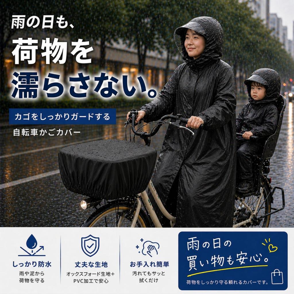 [Magazine Featured] Chicer Bicycle Basket Cover, Front, Waterproof, Storage Bag,