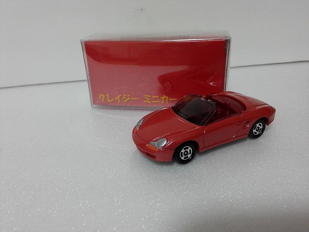 No box, out of print Tomica Anniversary 24 Porsche Boxster, excellent condition, Crazy Minicar Circle, with case.