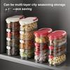 Spice Storage Box Seasoning Jar Food Grade BPA Free Large Capacity Transparent Stackable Sealed Spice Organizer