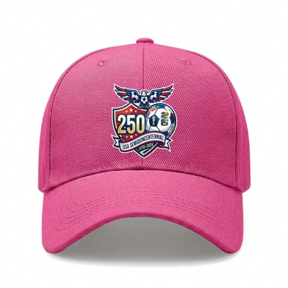 [Patriotic Baseball Cap] 250Th Anniversary USA Semiquincentennial Printed Black Polyester Adjustable Breathable Sun Protection Casual Outdoor Sports
