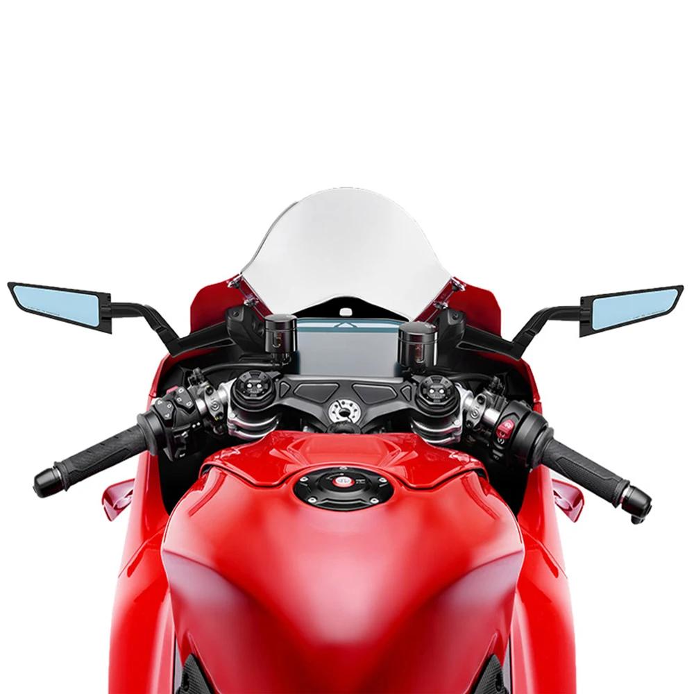 Motorcycle Aero-Foil Vision for Panigale V4S 2025 V4 Tricolore Rotatable Lateral Wind Blade Wing Mirrors Mounting Support Kit