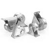 1Pcs Track Wheel Bearing Pulley 304/201 Stainless Steel U/V/H Shaped Sliding Door Rollers Thickened 48 Wheel Rigid Caster