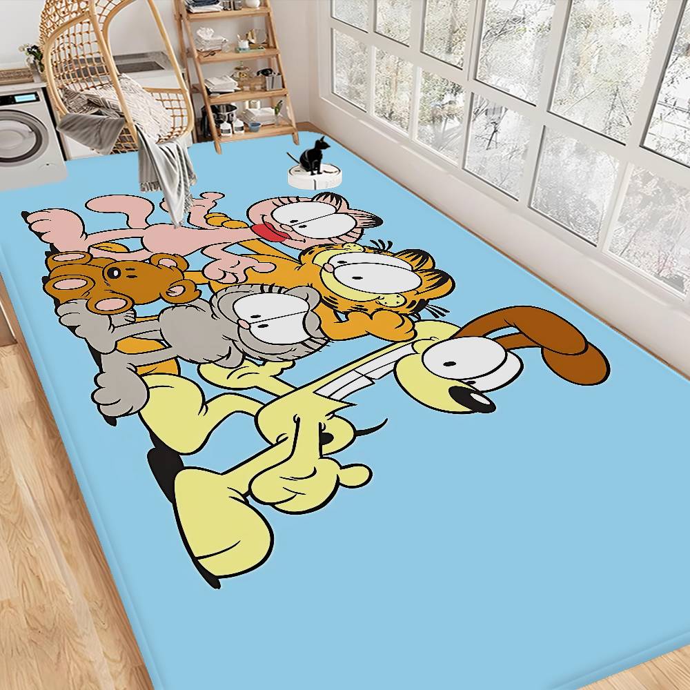 

Cute Anime G-Garfields Cat Room Mats Anti-slip Absorb Water Long Strip Cushion Bedroon Mat Household Carpets 50x80cm