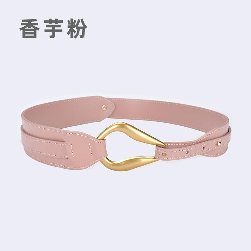 Leather Decorative Belt Large Trench Coat Sweater Elastic Wide Belt Waist With Waist Seal With Dress