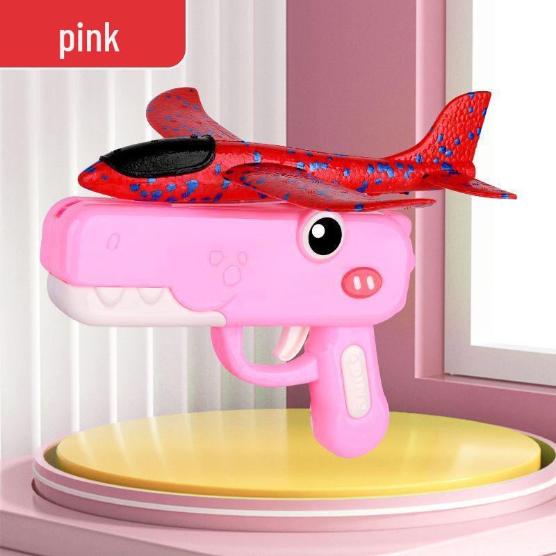 Popular Influencer Foam Glider Airplane Gun Toy for Boys and Girls