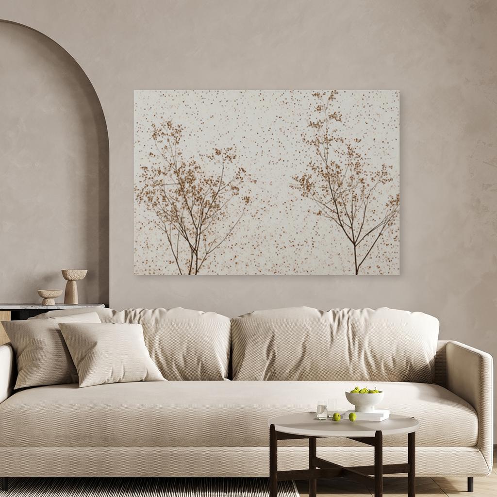 Canvas Print,  Shrubs with Flowers