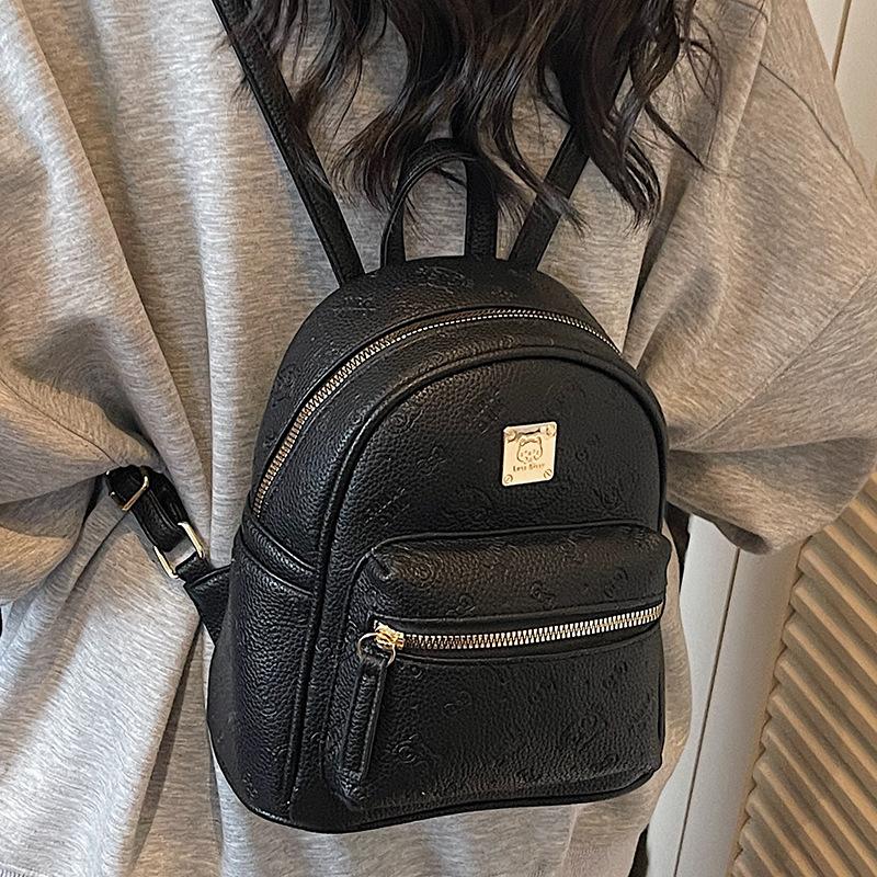 Schoolbag 1011 Spring New Women's Fashion High Aesthetic Commuter Backpack Stylish Simple Niche Vintage Single Shoulder Crossbody Bag