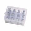 12 Heads Piping Tips Set Stainless Steel Flower Frosting Nozzles  Kitchen Gadgets