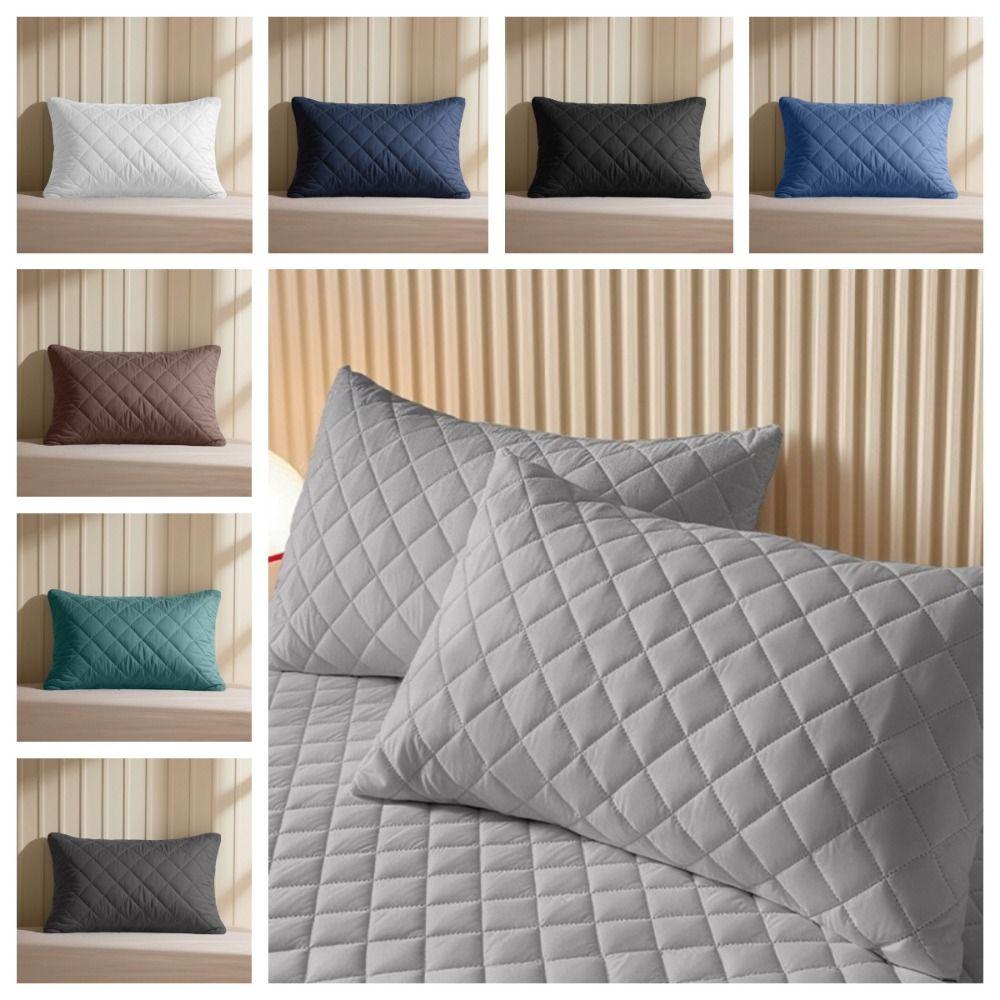 Anti Stain Waterproof Pillowcase Machine Washable Pillow Protector Pillow Cover  Home Decoration