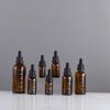 Amber Glass Essential Oil Bottle with Graduated Dropper, Refillable, Light-Blocking for High-Grade Blends