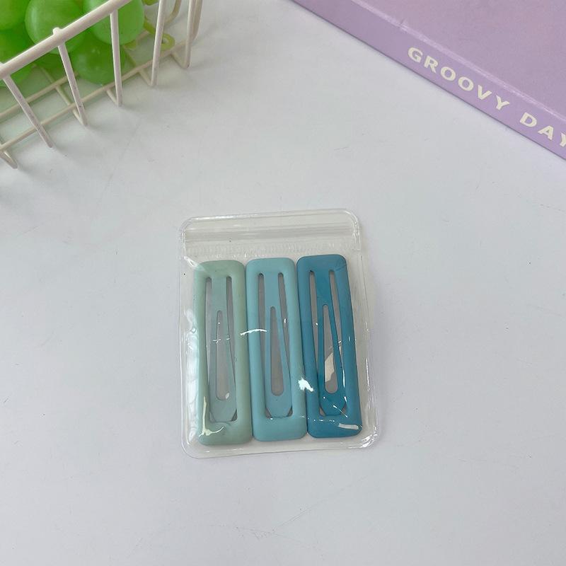 Children'S Gradual Change Of Color Simple Bb Clip Headgear Fashionable Girl One-Word Clip Side Clip Fixed Broken Hair Bangs Hairpin Card