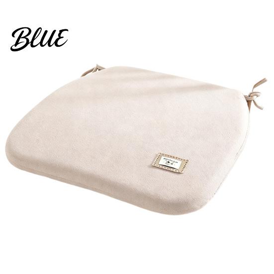 Removable Cover Seat Cushion Memory Foam Chair Cushion, Thickened Dining Pad with Straps, Easy Care Non-Slip Backing, Washable for Autumn Winter