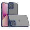Phone Case - eFConnection - iPhone 13 Pro Max - Semi-rigid - Navy Blue - Tempered Glass