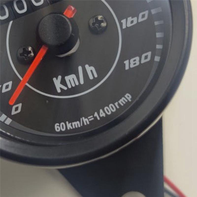 L09A-Motorbike Kilometre Meter Retro Retrofit Small Code Meter Kilometre Meter Motorbike Universal Single Odometer чёрный