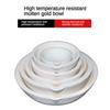 1Pcs High Temperature Quartz Dish Bowl 100-750g White Silica Melting Crucible Gold Silver Metal Copper Cast