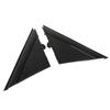 Exterior Side View Mirror Triangle Trim, Driver and Passenger Side Mirror Flag Applique Panel