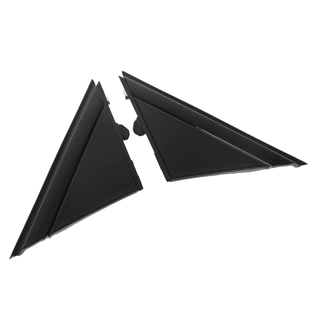 Exterior Side View Mirror Triangle Trim, Driver and Passenger Side Mirror Flag Applique Panel