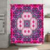 Kaleidoscope Shower Curtain Waterproof Printed Bathroom Decor Pink Blue White Skins Pattern 180x243cm