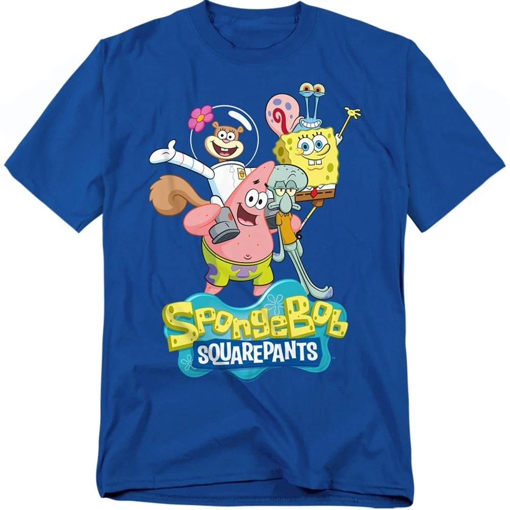 SPONGEBOB SQUAREPANTS GROUP SHOT Licensed Adult Graphic Tee Shirt SM-5XL L