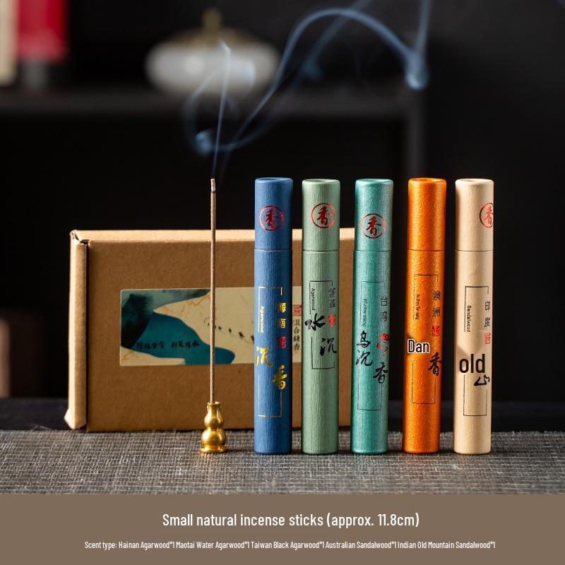 Sandalwood & Agarwood Gift Box Incense Sticks for Home & Indoor Use - Natural Buddhist Incense