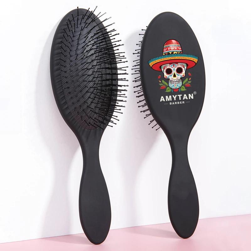 

Tangled Hair Brush Air Cushion Scalp Massage Nylon Bristle Hairbrush Anti-static Salon Comb Halloween Ramadan Festival Gifts