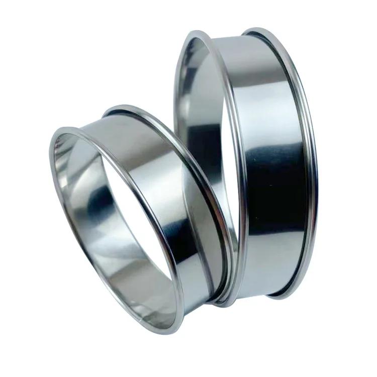 304 Stainless Steel Mousse Ring with Double Rolled Edges Round Biscuit Mould Round Chiffon Cake Mould Cake Tart Release Ring