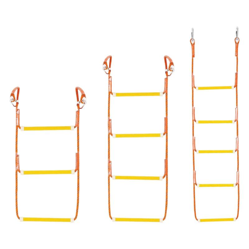 Marine Rope Ladder, Practical Sturdy Carabiner, Swim Ladder Portable for 3 Steps 85x35cm